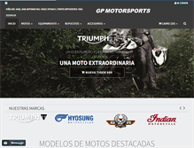 Tablet Screenshot of motorsports.cl